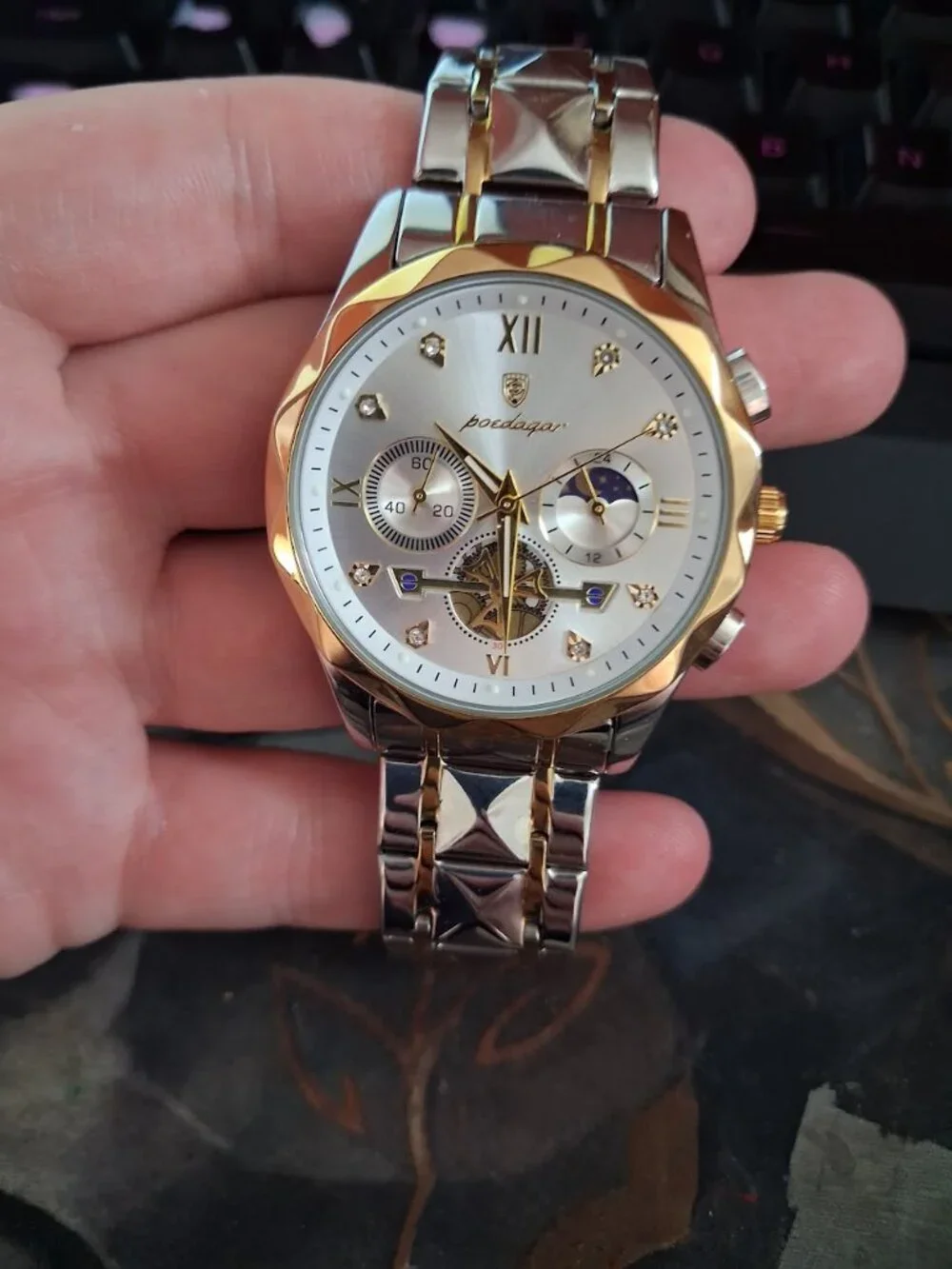 Men's Poedagar Two-toned watch